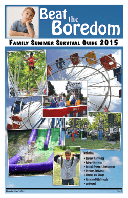 Family Summer Survival Guide 2015