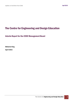 April 2015 Interim Report - CEDE