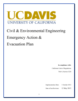 Emergency Action Plan - Civil and Environmental Engineering