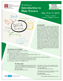 Introduction to Data Science - IBA - CEE