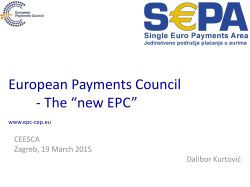 European Payments Council - The ânew EPCâ