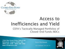 Access to Inefficiencies and Yield - Closed
