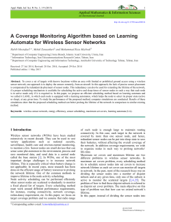 A Coverage Monitoring Algorithm based on Learning Automata for