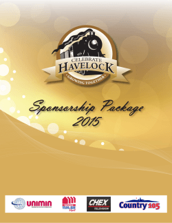 Sponsorship Package 2015