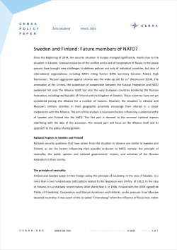 Sweden and Finland: Future members of NATO?