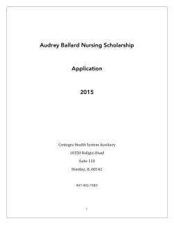 Audrey Ballard Nursing Scholarship