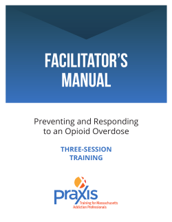 Three Session Training Facilitator`s Guide