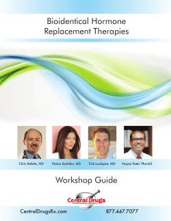 Workshop Guide Bioidentical Hormone
