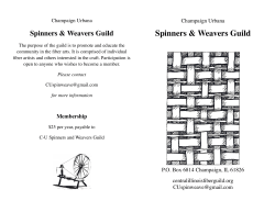 Brochure - Champaign Urbana Spinners and Weavers Guild