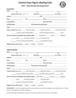 CIFSC membership form - Central Iowa Figure Skating Club