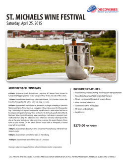 ST. MICHAELS WINE FESTIVAL