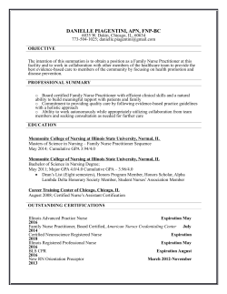 danielle resume - Central Primary Care