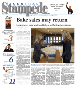 Bake sales may return