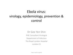 Ebola virus: virology and epidemiology