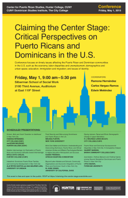 Critical Perspectives on Puerto Ricans and - Centro