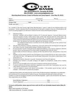 2015 Contract and Medical Form