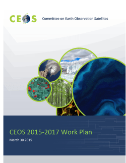 CEOS 2015-â2017 Work Plan