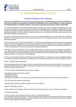 ResoluciÃ³n AdmisiÃ³n EPA - CEPA Pedro Gumiel, Illescas
