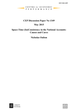 CEP Discussion Paper No 1349 May 2015 Space