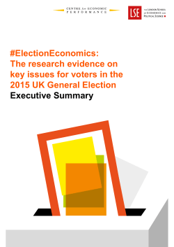 Executive Summary - CEP - London School of Economics and