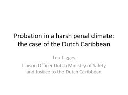 Probation in a harsh penal climate: the case of the Dutch Caribean