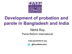 Challenges for Probation in South Asia
