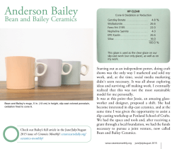Anderson Bailey - Ceramic Arts Daily