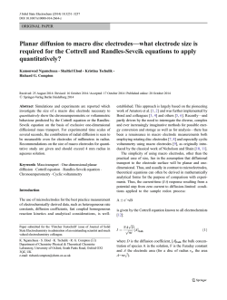 Planar diffusion to macro disc electrodesâwhat electrode