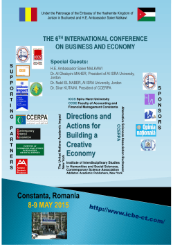 Directions and Actions for Building a Creative Economy Constanta