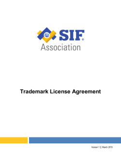 Trademark License Agreement