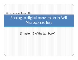 Analog to digital conversion in AVR Microcontrollers
