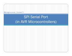 SPI Serial Port (in AVR Microcontrollers)
