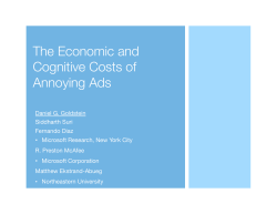 The Economic and Cognitive Costs of Annoying Ads
