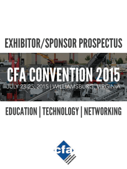 Exhibitor Prospectus - Concrete Foundation Association