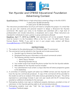 Van Hyundai and CFBISD Educational Foundation Advertising