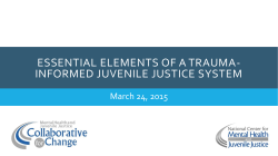 Family Involvement: Working with Families in the Juvenile Justice