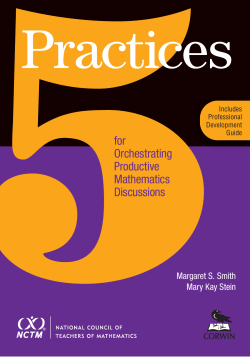 for Orchestrating Productive Mathematics Discussions