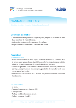 "Cannage-Paillage en ameublement" au format PDF
