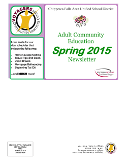 Spring 2015 - Chippewa Falls Area Unified School District