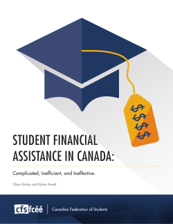 student financial assistance in canada