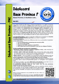 Lire le tract... - CFTC Air France