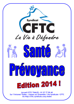 2014-03-13 - SantÃ© et PrÃ©voyance - CFTC Thales