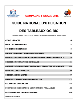 Guide National d`Utilisation des Tableaux OG BIC 2015