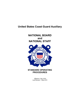 National SOP - U.S. Coast Guard Auxiliary
