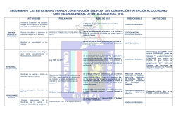 Seguimiento Plan AnticorrupciÃ³n con corte a 30 de Abril de 2015