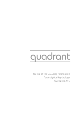 Front Pages - C.G. Jung Foundation for Analytical Psychology