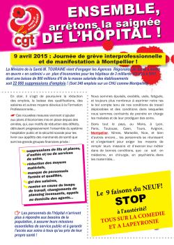 tract fÃ©dÃ©ral Montpellier 9 avril