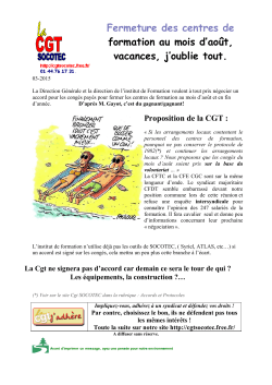 Le tract - La CGT Socotec