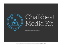 Chalkbeat Media Kit