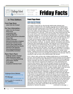 Friday Facts March 20, 2015